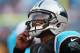 CHARLOTTE, NC - DECEMBER 09: Cam Newton #1 of the Carolina Panthers smiles at the scoreboard during their game against the Atlanta Falcons at Bank of America Stadium on December 9, 2012 in Charlotte, North Carolina. (Photo by Streeter Lecka/Getty Images)