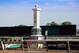 Jun 5, 2013; New York, NY, USA; General view of the finish line at Belmont Park in preparation for the Belmont Stakes. Mandatory Credit: Anthony Gruppuso-USA TODAY Sports