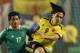 MIAMI GARDENS, FL - FEBRUARY 29: Radamel Falcao Garcia #9 of Colombia passes the bal while being defended by Damian Alvarez #17 of Mexico on February 29, 2012 during an International friendly at Sun Life Stadium in Miami Gardens, Florida. (Photo by Joel Auerbach/Getty Images)