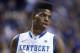 Jan 26, 2013; Lexington, KY, USA; Kentucky Wildcats forward Nerlens Noel (3) during the game against the LSU Tigers in the second half at Rupp Arena. Kentucky defeated LSU 75-70. Mandatory Credit: Mark Zerof-USA TODAY Sports