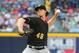 ATLANTA, GA - JUNE 4: Jeff Locke #49 of the Pittsburgh Pirates pitches against the Atlanta Braves at Turner Field on June 4, 2013 in Atlanta, Georgia. (Photo by Scott Cunningham/Getty Images)