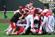 Jun 9, 2013; Nashville, TN, USA; Louisville Cardinals players celebrate after defeating the Vanderbilt Commodores to advance to the NCAA World Series following game two of the Nashville super regional of the 2013 NCAA baseball tournament at Hawkins Field. Louisville won 2-1. Mandatory Credit: Jim Brown-USA TODAY Sports