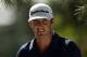 ARDMORE, PA - JUNE 12: Dustin Johnson of the United States looks on during a practice round prior to the start of the 113th U.S. Open at Merion Golf Club on June 12, 2013 in Ardmore, Pennsylvania. (Photo by Scott Halleran/Getty Images)
