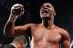 Mar 9, 2013; Brooklyn, NY, USA; Bernard Hopkins celebrates his 12 round unanimous decision win over Tavoris Cloud (not shown) at the Barclay's Center. Hopkins captured the IBF light heavyweight championship to become the oldest champion in history. Mandatory Credit: Ed Mulholland-USA TODAY Sports