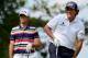 ARDMORE, PA - JUNE 15: Phil Mickelson (R) of the United States watches his tee shot on the fifth tee as Billy Horschel (L) of the United States looks on during Round Three of the 113th U.S. Open at Merion Golf Club on June 15, 2013 in Ardmore, Pennsylvania. (Photo by David Cannon/Getty Images)