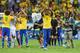 BRASILIA, BRAZIL - JUNE 15: Luiz Gustavo of Brazil and his team-mates celebrate at the end of the FIFA Confederations Cup Brazil 2013 Group A match between Brazil and Japan at National Stadium on June 15, 2013 in Brasilia, Brazil. (Photo by Robert Cianflone/Getty Images)