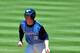May 26, 2013; Durham, NC, USA; North Carolina Tar Heels third baseman Colin Moran (18) on base during the ACC baseball tournament at Durham Bulls Athletic Park. Mandatory Credit: Rob Kinnan-USA TODAY Sports