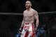 May 25, 2013; Las Vegas, NV, USA; TJ Grant reacts to his victory over Gray Maynard during UFC 160 at the MGM Grand Garden Arena. Mandatory Credit: Gary A. Vasquez-USA TODAY Sports