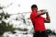 ARDMORE, PA - JUNE 16: Tiger Woods of the United States hits his tee shot on the fifth hole during the final round of the 113th U.S. Open at Merion Golf Club on June 16, 2013 in Ardmore, Pennsylvania. (Photo by Rob Carr/Getty Images)