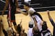 SAN ANTONIO, TX - JUNE 16: Danny Green #4 of the San Antonio Spurs reacts after making a three-pointer in the fourth quarter against the Miami Heat during Game Five of the 2013 NBA Finals at the AT&T Center on June 16, 2013 in San Antonio, Texas. NOTE TO USER: User expressly acknowledges and agrees that, by downloading and or using this photograph, User is consenting to the terms and conditions of the Getty Images License Agreement. (Photo by Mike Ehrmann/Getty Images)