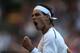 LONDON, ENGLAND - JUNE 28: Rafael Nadal of Spain reacts during his Gentlemen's Singles second round match against Lukas Rosol of the Czech Republic on day four of the Wimbledon Lawn Tennis Championships at the All England Lawn Tennis and Croquet Club on June 28, 2012 in London, England. (Photo by Clive Rose/Getty Images)