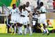 BELO HORIZONTE, BRAZIL - JUNE 17: Uwa Elderson Echiejile of Nigeria celebrates with his team-mates after scoring the opening goal during the FIFA Confederations Cup Brazil 2013 Group B match between Tahiti and Nigeria at Governador Magalhaes Pinto Estadio Mineirao on June 17, 2013 in Belo Horizonte, Brazil. (Photo by Ronald Martinez/Getty Images)