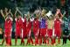 BELO HORIZONTE, BRAZIL - JUNE 17: The Tahiti players acknowledge the fans at the end of the FIFA Confederations Cup Brazil 2013 Group B match between Tahiti and Nigeria at Governador Magalhaes Pinto Estadio Mineirao on June 17, 2013 in Belo Horizonte, Brazil. (Photo by Ronald Martinez/Getty Images)