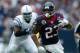HOUSTON, TX - DECEMBER 16: Arian Foster #23 of the Houston Texans runs the ball past Dwight Freeney #93 of the Indianapolis Colts at Reliant Stadium on December 16, 2012 in Houston, Texas. (Photo by Scott Halleran/Getty Images)