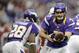 MINNEAPOLIS, MN - OCTOBER 21: Christian Ponder #7 of the Minnesota Vikings hands he football to Adrian Peterson #28 during the game against the Arizona Cardinals on October 21, 2012 at Mall of America Field at the Hubert H. Humphrey Metrodome in Minneapolis, Minnesota. (Photo by Hannah Foslien/Getty Images)