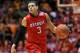 Mar 06, 2012; Valparaiso, IN, USA; Detroit Titans guard Ray McCallum (3) dribbles the ball against the Valparaiso Crusaders during the first half for the finals of the Horizon League Championship at the Athletics-Recreation Center. Mandatory Credit: Mike DiNovo-USA TODAY Sports