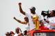 MIAMI, FL - JUNE 25: Dwyane Wade of the Miami Heat looks on during a celebration parade for the 2012 NBA Champion Miami Heat on June 25, 2012 in Miami, Florida. (Photo by Sarah Glenn/Getty Images)