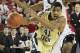 December 7, 2011; Athens, GA, USA; Georgia Tech Yellow Jackets guard/forward Glen Rice Jr. (41) drives past Georgia Bulldogs guard Kentavious Caldwell-Pope (1) in the first half of the game at Stegeman Coliseum. Mandatory Credit: Daniel Shirey-USA TODAY Sports