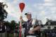 Jun 16, 2013; Ardmore, PA, USA; Justin Rose celebrates with the championship trophy after the final round of the 113th U.S. Open golf tournament at Merion Golf Club. Mandatory Credit: John David Mercer-USA TODAY Sports