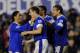 LIVERPOOL, ENGLAND - DECEMBER 26: Phil Jagielka of Everton is congratulated by his team-mates after scoring his side's second goal during the Barclays Premier League match between Everton and Wigan Athletic at Goodison Park on December 26, 2012 in Liverpool, England. (Photo by Chris Brunskill/Getty Images)