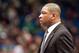 Apr 1, 2013; Minneapolis, MN, USA; Boston Celtics head coach Doc Rivers during the second quarter against the Minnesota Timberwolves at Target Center. Mandatory Credit: Greg Smith-USA TODAY Sports