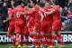 SOUTHAMPTON, ENGLAND - MARCH 16: Rickie Lambert of Southampton celebrates with team mates after scoring their second goal during the Barclays Premier League match between Southampton and Liverpool at St Mary's Stadium on March 16, 2013 in Southampton, England. (Photo by Mike Hewitt/Getty Images)
