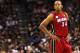 SAN ANTONIO, TX - JUNE 11: Ray Allen #34 of the Miami Heat looks on in the second quarter while taking on the San Antonio Spurs during Game Three of the 2013 NBA Finals at the AT&T Center on June 11, 2013 in San Antonio, Texas. NOTE TO USER: User expressly acknowledges and agrees that, by downloading and or using this photograph, User is consenting to the terms and conditions of the Getty Images License Agreement. (Photo by Mike Ehrmann/Getty Images)