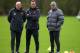 MANCHESTER, ENGLAND - APRIL 05: Sir Alex Ferguson the manager of Manchester United looks on with Rene Meulensteen (c) and Mike Phelan his assistant (l) during a Manchester United training session ahead of the UEFA Champions League quarter-final first leg match between Chelsea and Manchester United at Carrington Training Ground on April 5, 2011 in Manchester, England. (Photo by Alex Livesey/Getty Images)