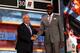 Anthony Bennett poses with NBA Commissioner David Stern after being selected with the first overall pick by the Cleveland Cavaliers