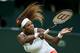 LONDON, ENGLAND - JUNE 29: Serena Williams of the United States of America plays a forehand during the Ladies' Singles third round match against Kimiko Date-Krumm of Japan on day six of the Wimbledon Lawn Tennis Championships at the All England Lawn Tennis and Croquet Club on June 29, 2013 in London, England. (Photo by Clive Brunskill/Getty Images)
