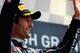 NORTHAMPTON, ENGLAND - JULY 08: Mark Webber of Australia and Red Bull Racing celebrates on the podium after winning the British Grand Prix at Silverstone Circuit on July 8, 2012 in Northampton, England. (Photo by Andrew Hone/Getty Images)
