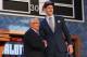 NEW YORK, NY - JUNE 27: Cody Zeller (R) of Indiana poses for a photo with NBA Commissioner David Stern after Zeller was drafted #4 overall in the first round by the Charlotte Bobcats during the 2013 NBA Draft at Barclays Center on June 27, 2013 in in the Brooklyn Borough of New York City. NOTE TO USER: User expressly acknowledges and agrees that, by downloading and/or using this Photograph, user is consenting to the terms and conditions of the Getty Images License Agreement. (Photo by Mike Stobe/Getty Images)
