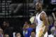 April 09, 2013; Oakland, CA, USA; Golden State Warriors power forward Carl Landry (7) gestures after scoring a basket against the Minnesota Timberwolves during the first quarter at Oracle Arena. Mandatory Credit: Kelley L Cox-USA TODAY Sports