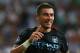 MADRID, SPAIN - SEPTEMBER 18: Aleksandar Kolarov of Manchester City FC celebrates after scoring his goal during the UEFA Champions League Group D match between Real Madrid and Manchester City FC at Estadio Santiago Bernabeu on September 18, 2012 in Madrid, Spain. (Photo by Alex Livesey/Getty Images)