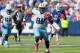 ORCHARD PARK, NY - OCTOBER 21: Jared Cook #89 of the Tennessee Titans runs after a catch agains the Buffalo Bills at Ralph Wilson Stadium on October 21, 2012 in Orchard Park, New York. (Photo by Rick Stewart/Getty Images)