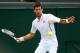 LONDON, ENGLAND - JULY 03: Novak Djokovic of Serbia plays a forehand during the Gentlemen's Singles quarter-final match against Tomas Berdych of Czech Republic on day nine of the Wimbledon Lawn Tennis Championships at the All England Lawn Tennis and Croquet Club at Wimbledon on July 3, 2013 in London, England. (Photo by Julian Finney/Getty Images)