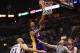 SAN ANTONIO, TX - APRIL 21: Dwight Howard #12 of the Los Angeles Lakers takes a shot against Tim Duncan #21 of the San Antonio Spurs during Game One of the Western Conference Quarterfinals of the 2013 NBA Playoffs at AT&T Center on April 21, 2013 in San Antonio, Texas. NOTE TO USER: User expressly acknowledges and agrees that, by downloading and or using this photograph, User is consenting to the terms and conditions of the Getty Images License Agreement. (Photo by Ronald Martinez/Getty Images)
