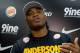 RIO DE JANEIRO, BRAZIL - JUNE 12: Anderson Silva speaks during a press conference for UFC 162 at X-Gym on June 12, 2013 in Rio de Janeiro, Brazil. (Photo by Buda Mendes/Getty Images)