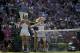 Agnieszka Radwanska turns her back on Sabine Lisicki during handshake.