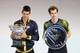 MELBOURNE, AUSTRALIA - JANUARY 27: Novak Djokovic (L) of Serbia holds the Norman Brookes Challenge Cup with runner up Andy Murray of Great Britain after Novak Djokovic won their men's final match during day fourteen of the 2013 Australian Open at Melbourne Park on January 27, 2013 in Melbourne, Australia. (Photo by Lucas Dawson/Getty Images)