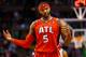 BOSTON, MA - MARCH 8: Josh Smith #5 of the Atlanta Hawks reacts following a failed drive against the Boston Celtics during the game on March 8, 2013 at TD Garden in Boston, Massachusetts. NOTE TO USER: User expressly acknowledges and agrees that, by downloading and or using this photograph, User is consenting to the terms and conditions of the Getty Images License Agreement. (Photo by Jared Wickerham/Getty Images)