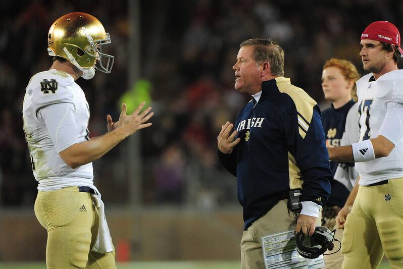 Notre Dame Football Why Brian Kelly Doesn T Need An Elite Qb To