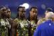 INDIANAPOLIS, IN - FEBRUARY 26: A group of defensive backs prepare for a workout during the 2013 NFL Combine at Lucas Oil Stadium on February 26, 2013 in Indianapolis, Indiana. (Photo by Joe Robbins/Getty Images)