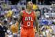 INDIANAPOLIS, IN - APRIL 24: Jeff Teague #0 of the Atlanta Hawksdribbles the ball against the Indiana Pacers during Game Two of the Eastern Conference Quarterfinals of the 2013 NBA Playoffs at Bankers Life Fieldhouse on April 24, 2013 in Indianapolis, Indiana. NOTE TO USER: User expressly acknowledges and agrees that, by downloading and or using this photograph, User is consenting to the terms and conditions of the Getty Images License Agreement. (Photo by Andy Lyons/Getty Images)