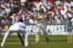 Ashton Agar drives on his way to 98 on Test debut