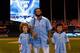 KANSAS CITY, MO - JULY 09: American League All-Star Prince Fielder #28 of the Detroit Tigers poses with sons Jaden (L) and Haven (R) after winning the State Farm Home Run Derby at Kauffman Stadium on July 9, 2012 in Kansas City, Missouri. (Photo by Jamie Squire/Getty Images)