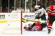 NEWARK, NJ - OCTOBER 23: Thomas Vanek #26 of the Buffalo Sabres scores against Martin Brodeur #30 of the New Jersey Devils in the third period on October 23, 2010 at the Prudential Center in Newark, New Jersey. The Sabres defeated the Devils 6 - 1. (Photo by Andrew Burton/Getty Images)