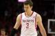 May 3, 2013; Houston, TX, USA; Houston Rockets center Omer Asik (3) reacts after a play during the fourth quarter against the Oklahoma City Thunder in game six of the first round of the 2013 NBA Playoffs at the Toyota Center. Mandatory Credit: Troy Taormina-USA TODAY Sports