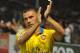 JAKARTA, INDONESIA - JULY 14: Lukas Podolski of Arsenal FC greet the fans after the match between Arsenal and the Indonesia All-Stars at Gelora Bung Karno Stadium on July 14, 2013 in Jakarta, Indonesia. (Photo by Robertus Pudyanto/Getty Images)