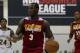 Jul 14, 2013; Las Vegas, NV, USA; Cleveland Cavaliers guard Dion Waiters dribbles the ball into the zone during an NBA Summer League game against the Memphis Grizzlies at Cox Pavillion. Cleveland won the game 69-58. Mandatory Credit: Stephen R. Sylvanie-USA TODAY Sports